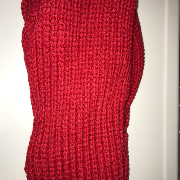 [J. Crew] Cable Knit Infinity Scarf (Red) - Picture 3 of 3